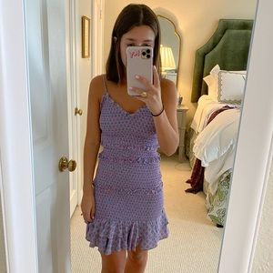 Purple smocked dress